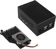 ZDE Aluminum Case ZC501 with Active Cooler ZP536 for Raspberry Pi 5 2GB/4GB/8GB/16GB Support PCIe to M.2 NVMe PoE HAT WiFi7 RS485 RS232 PCIe Peripheral Board ZP511/ZP517A/ZP581/ZP582/ZP590A/ZP592