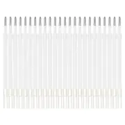 24 Pcs 0.8mm Medium Point Pastel Coloring Pen Ink Gel Pen Refills, White