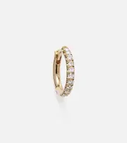 [Spinelli Kilcollin] Spinelli Kilcollin Mini Micro Hoop Pavé 18kt gold and diamond single earring One Size gold
