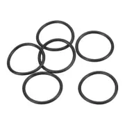 25pcs 25x21x2mm Nitrile Rubber O-Rings Metric Sealing Gaskets, Black