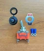 BBT 20 amp 2 Position On/Off Toggle Switch w/Terminals & Waterproof Boot