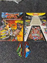 TWO 1995 SLINGSHOT PLASTICS BALLY FACTORY ORIGINALS ATTACK MARS NOS W/ 2 FLYERS