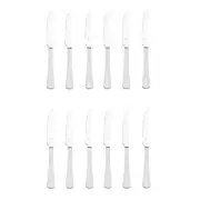 NEW TABLEKRAFT ELITE STAINLESS STEEL STEAK KNIVES SET 12 Polished Cutlery