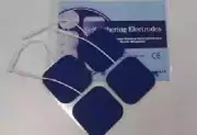 8 Replacement Electrode Pads for Massagers /Tens Units 2 x 2inch Blue Cloth