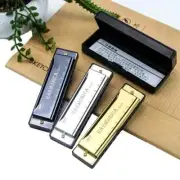 10 hole Diatonic Harmonica Key of C Blues Harp Professional Birthday Gift & Case