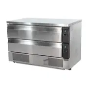 Polar U-Series 2 Drawer Counter Fridge Freezer 6xGN - Under Bench Freezers (DA997-A) - DA997-A