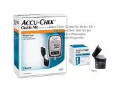 ACCU-CHEK Guide Me + Lancing Device + Test Strips Box of 100 Blood Glucose Pack