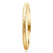 9ct Yellow Gold Silver Filled Foxtail Pattern Bangle