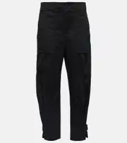 [Proenza Schouler] Proenza Schouler White Label cotton twill tapered pants AU 14 black
