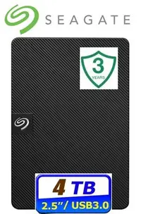 在飛比找Yahoo!奇摩拍賣優惠-Seagate Expansion 4TB 行動硬碟 STK