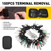 100PC Pin Ejector Wire Car Extractor Kit Terminal Removal Connector Puller Tool