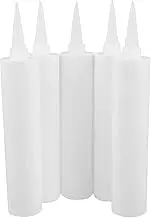 5PCS Refillable Caulking Tubes for Efficient Sealing Indoor Outdoor Applications for Grout and Sealant for Home Improvement DIY Projects