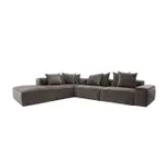 [James Lane] Riley Muse Mink Modular Sofa - Arm, 2x Armless, Corner, Left Terminal