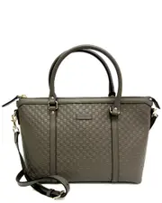 Gucci Gray Leather Microguccissima (Authentic Pre-Loved)
