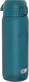 ION8 Water Bottle, 750 ml/24 oz, Leak Proof, Easy to Open, Secure Lock, Dishwasher Safe, BPA Free, Flip Cover, Carry Handle, Soft Touch Contoured Grip, Easy Clean, Odour Free, Carbon Neutral, Teal