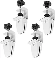 ROMISBABA 4Pcs Adjustable Desk Partition Clamp Sneeze Guard Support for Privacy Panel Tool Installation Flexible Screen Placement for Office Workspace Organization