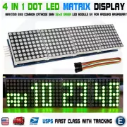 4 in 1 matrix 8x32 green led display module max7219 32x8 Arduino Raspberry Pi