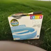 Intex Swim Center Inflatable Family Lounge Pool with built in Bench New 90x86x31