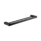 NEW 810mm Double Towel Rail Holder Bathroom Rack Black Castano Elba ELDTR-B