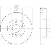 Bremtec Euro-Line GeoZinc Coated Brake Rotor - BDR10470EL
