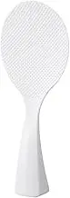 Marna K386W Standing Rice Spoon, White (Freestanding, Ladle/Made in Japan), Non-Stick Standing (Embossed)