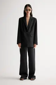 Eloise Blazer Black Size 6 | Elka Collective