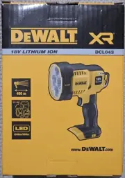 DeWalt DCL043-XJ 18V XR 1500 lumens XR LED Spotlight Torch - Skin Only