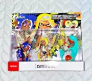 Nintendo Amiibo Splatoon Triple Set Octoling Yellow, Inkling Blue, Smallfry New