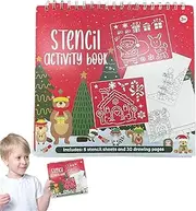 Preschool Color Books - Holiday Coloring Pages,Preschool Supplies Christmas Coloring Pages Including Simple and Big Illustrations for Birthday Holiday