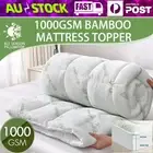 Bamboo Pillowtop Mattress Topper Bed Matress Protector SB/DB/QB/KB/KSB/SKB NEW