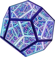 Infinite Dodecahedron Color Art Lamp Rechargeable USB Decoration Lamp Home Decoration Desktop Accessories