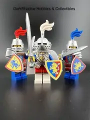 Lego Castle Lion Knights Royal Guard Lot 3 Minifigures Black Falcon 10305 21325