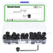 50Pcs Threaded Inserts, M6-1x10 Nut Threaded Inserts for Wood Working Tools