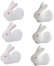PEPLAYTAL 6pcs Adorable Rabbit Chopsticks Holders Elegant Dining Support Stands for Clean Table Setting Housewarming Present for Friends and Family