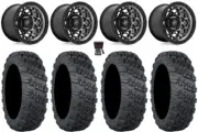 Fuel Unit 15" Wheels Gunmetal 30" Versa Cross V3 Tires Polaris Ranger XP 9/1K