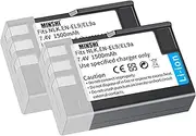 MINSHI EN-EL9、EN-EL9a、EN-EL9e(2 Pack) Batteries Intended for Nikon Replacement Battery D60 【7.4V/1500mAh】 High Capacity High Efficiency Compatible Camera Battery MSAU 2024GBI