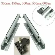 14-24" Pairs Soft Close Undermount Drawer Runners Slide Concealed Full Extension