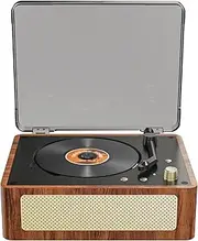 Portable CD Player, Vintage Wood Compact Disc Player, 5.4 Bluetooth Multi-Format CD Player, 3000mAh HI-FI Stereo Speaker Portable BT Player, 24 Hours Long Battery Life，for CD/Bluetooth/U Disk/AUX