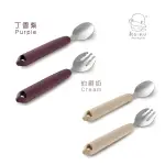 KU.KU. 酷咕鴨 KUKU PLUS寶寶矽膠不鏽鋼餐具組｜不鏽鋼餐具組｜兒童餐具【六甲媽咪】