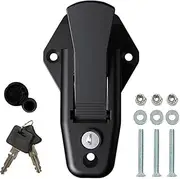 RV Master- RV/Cargo Trailer Ramp Door Hasp Bar Latch Lock for Trailer, RV or Cargo 65611 Lock, Cargo Trailer Cambar Door Latch Vise Lock Cam Bar, Global Bar PRO Cambar Lock, 2 Mechanical Key
