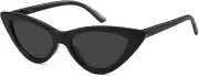 Retro Vintage Narrow Cat Eye Sunglasses for Women Clout Goggles Plastic Frame
