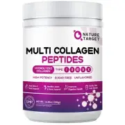Multi Collagen Peptides Powder - Type I, II, III, V, X - Hydrolyzed Collagen ...