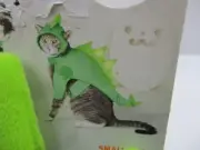 Dinosaur Dog Costume Small Green Halloween Hyde Eek Suit Hat Light Up Pet New