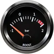 ESUPPORT Universal Car 52mm Pointer Turbo Boost Gauge Meter Kit Bar White LED Light Pointer Indicator Dail Display Electronic