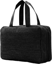 [Generic] Roll Up Makeup Organizer Bag | Hangable Travel Toiletry Bag with Detachable Pouches,4-in-1 Foldable Case Pouch Holder, Make Up Storage for Bathroom