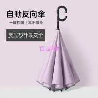 在飛比找Yahoo!奇摩拍賣優惠-【百品會】 反向傘 反折傘 雨傘手動，自動 C型把手 可站立