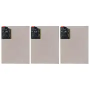 3x Jasart Gallery 12x16" NTRL Linen Painting Canvas Stretched Board Panel 400GSM