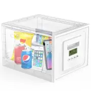 Timed Lock Box Large - Habit Control Time Locking Container for Cell Phones