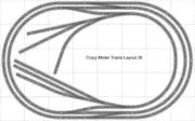 Bachmann E-Z Track Train Layout #036D Train Set HO Scale 5' X 8' DCC Switches