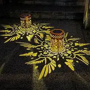 Solar Lanterns Outdoor Waterproof Hummingbird Garden Decor Lantern Birthday Gifts for Women Mom Grandma, Hanging Solar Lights Metal Solar Decoration Outside for Yard, Patio, Backyard, Porch, 2 Pack
